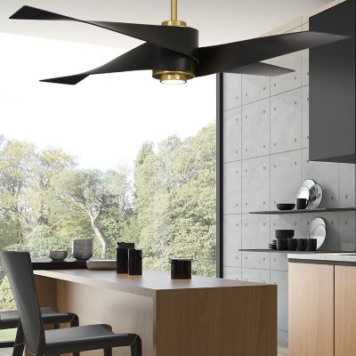Shown in Soft Brass with Matte Black blades finish, in use