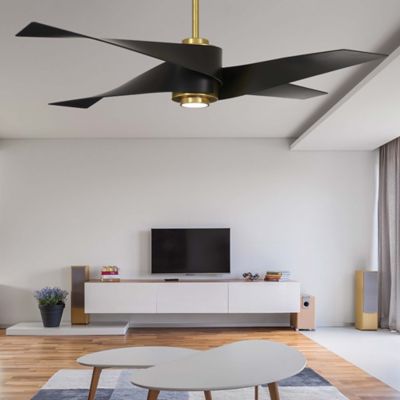 Shown in Soft Brass with Matte Black blades finish, in use