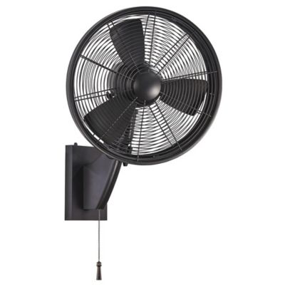 Anywhere Wet Rated Wall Fan (Matte Black) - OPEN BOX RETURN