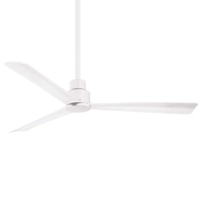 Simple Outdoor Ceiling Fan (Flat White|52 In) - OPEN BOX