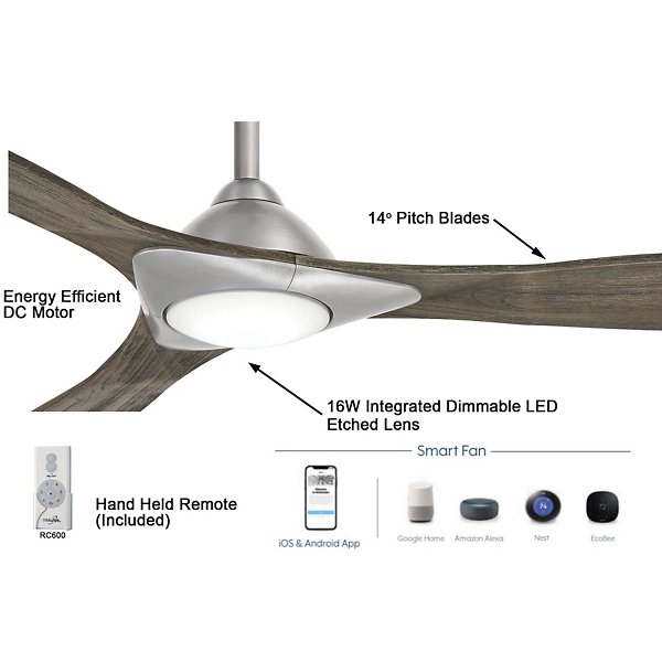 Sleek LED Smart Ceiling Fan