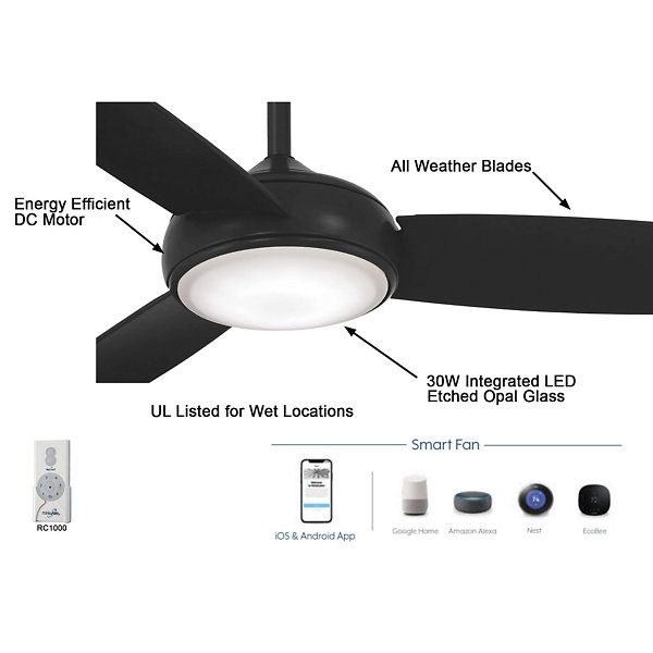 Concept IV 54-Inch LED Smart Ceiling Fan