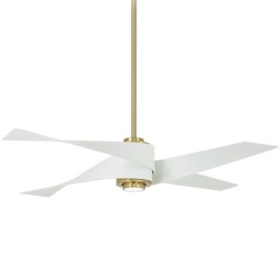 Artemis IV Ceiling Fan (Brass with White) - OPEN BOX RETURN