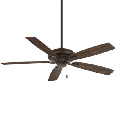 Watt Ceiling Fan (Bronze with Rustic Wood Blades) - OPEN BOX