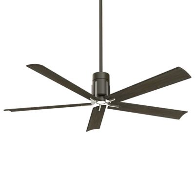 Clean 60" Ceiling Fan (Black/Nickel w/Urban Walnut)-OPEN BOX