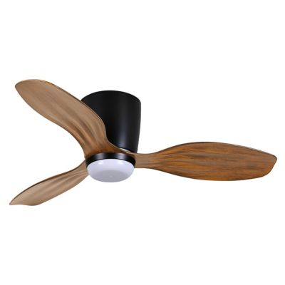 Ventiara Flushmount Ceiling Fan (Coal w/Koa|36 In)-OPEN BOX