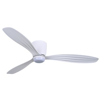 Ventiara Flushmount LED Ceiling Fan (White|52 In) - OPEN BOX