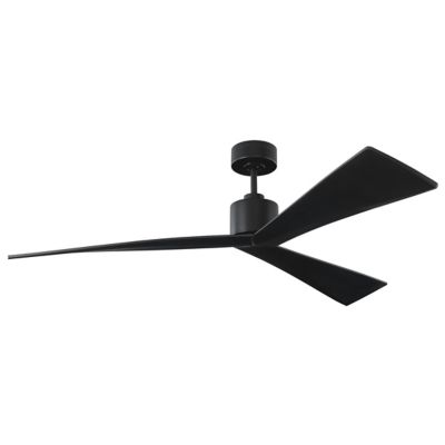  Monte Carlo 3RULSM52HABD Ruhlmann Damp Locations 52 Smart  Ceiling Fan with LED Light Kit and Hand Remote, 3 Matte White Blades, Hand  Rubbed Antique Brass : Everything Else