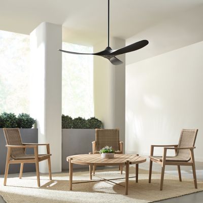 Shown in Midnight Black Fan Body and Blade Finish, 60 Inch size, in use