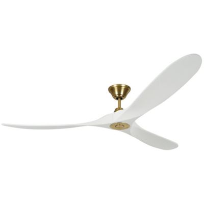 Maverick Max Ceiling Fan (Burnished Brass w/ White)-OPEN BOX