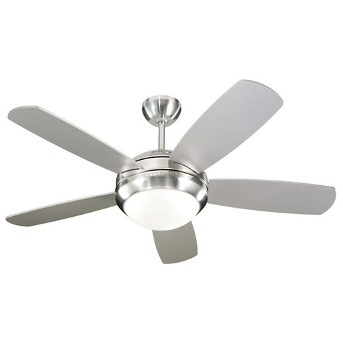 Discus II Ceiling Fan (Brushed Steel with Silver) - OPEN BOX