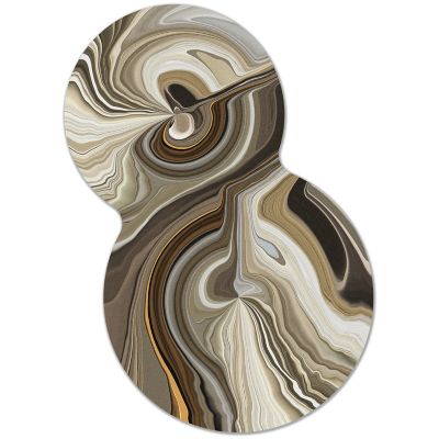 Liquid Layers Organic Area Rug