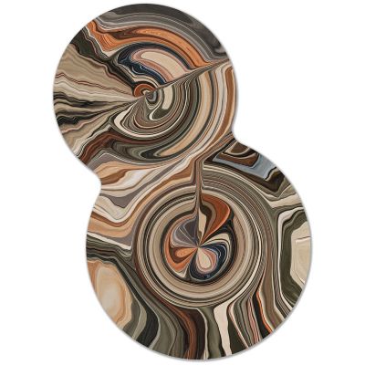 Liquid Layers Organic Area Rug