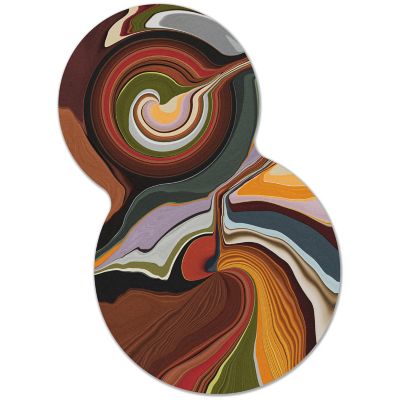 Liquid Layers Organic Area Rug