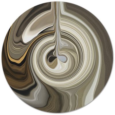 Liquid Layers Round Area Rug