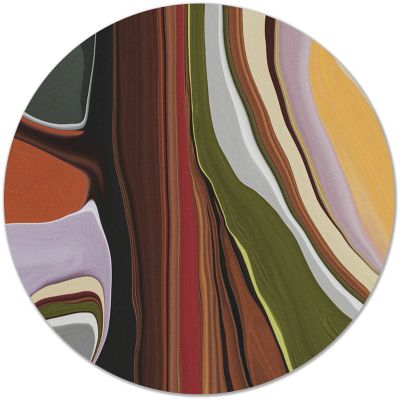 Liquid Layers Round Area Rug