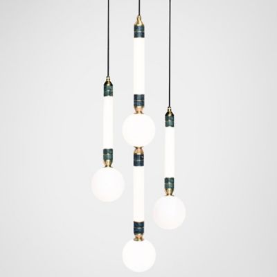 Greenstone LED Multi-Light Pendant