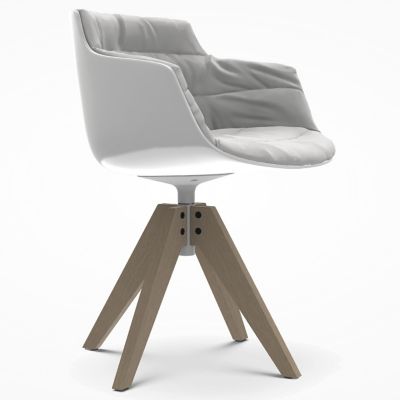 Flow 4-Legged Swivel Armchair