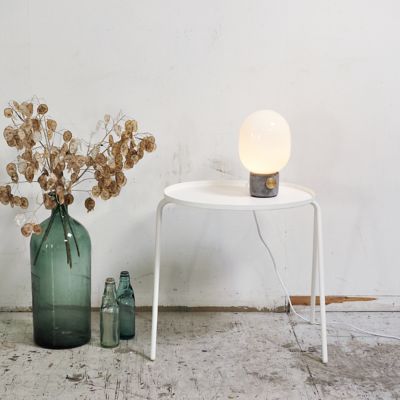 Shown in Concrete finish, lit