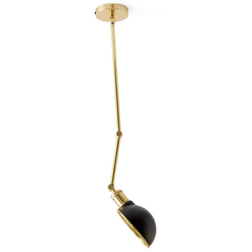 Hubert Ceiling/Wall Lamp (Black w/ Bronzed Brass) - OPEN BOX