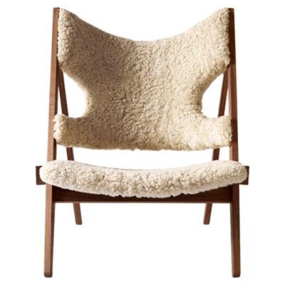 Knitting Sheepskin Lounge Chair