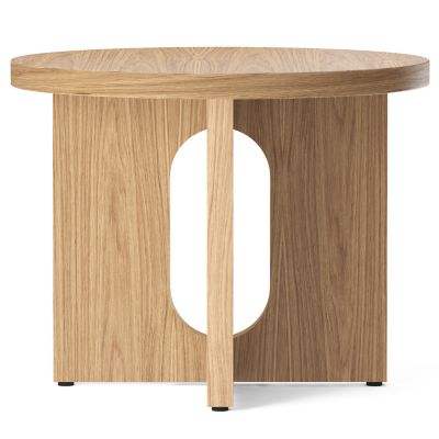 Androgyne Side Table, Wood Base, 20-Inch