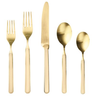 Fantasia Ice Gold Flatware, Set of 5