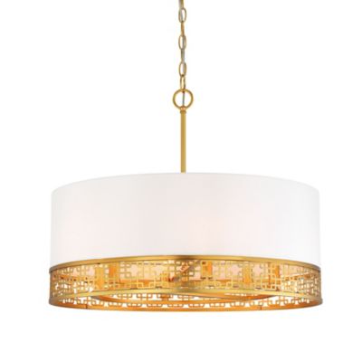 Blairmoor Drum Pendant With Silk Shade