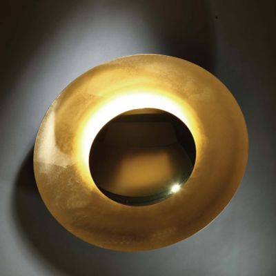 Shown in Gold Leaf finish, Medium size, lit