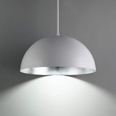 Shown in White w/ Silver Leaf finish, lit