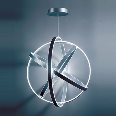 Shown in Titanium finish, 38 Inch, lit