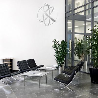 Shown in Titanium finish, in use