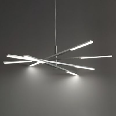 Shown in Brushed Aluminum finish, lit