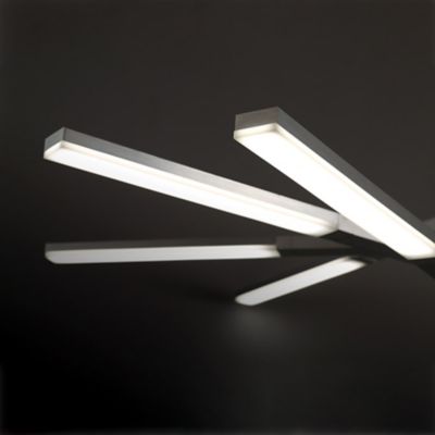 Shown in Brushed Aluminum finish, Detail view