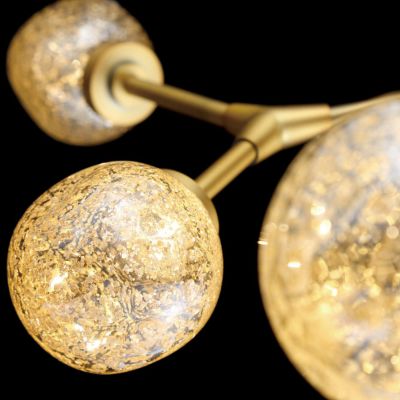 Shown in Aged Brass finish, Detail view