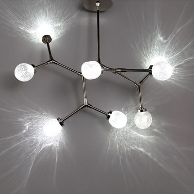Shown in Polished Nickel finish, 8 Light