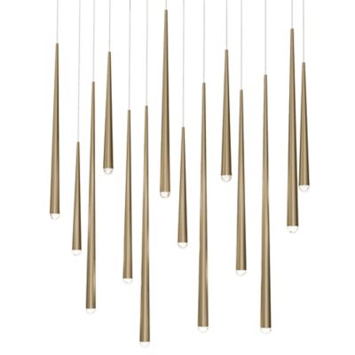 Cascade Rectangular Multi-Light LED  Pendant