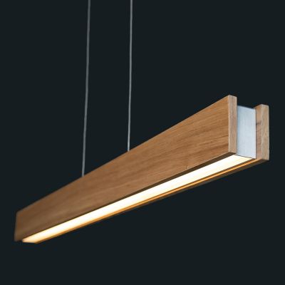 Shown in Walnut finish, lit