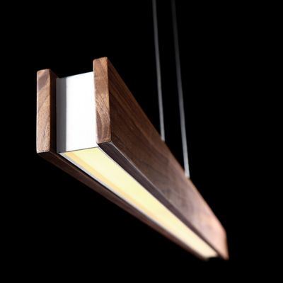 Shown in Dark Walnut finish, lit