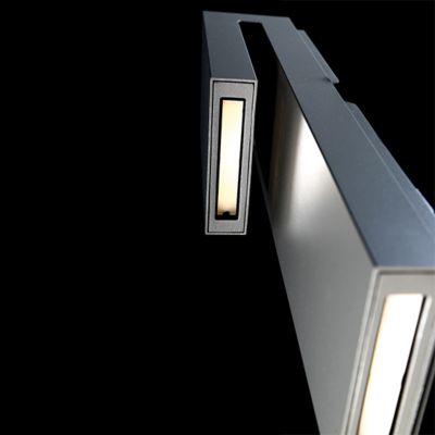 Shown in Graphite finish, lit