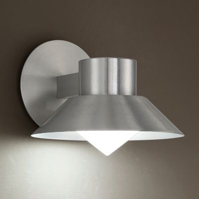 Shown in Brushed Aluminum finish, 10-Inch size, lit
