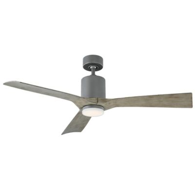 Shown in Graphite with Weathered Gray fan body and blade finish, Light Kit