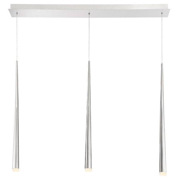 Cascade Etched Glass Linear Suspension