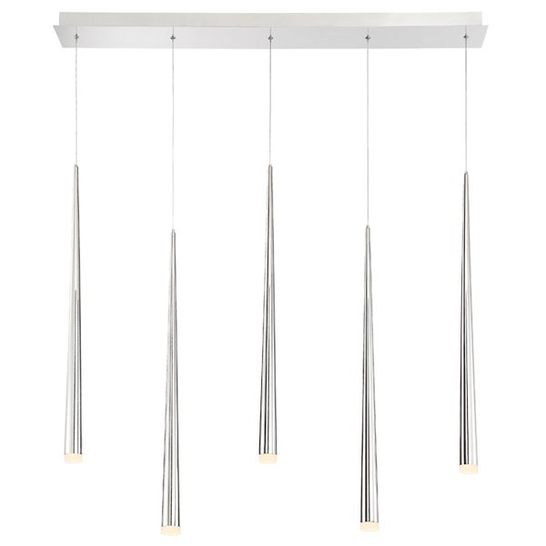 Cascade Etched Glass Linear Suspension