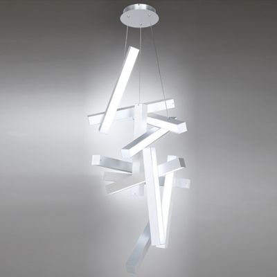 Shown in Brushed Aluminum finish, lit