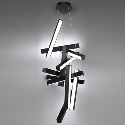 Shown in Black finish, 49-Inch size, lit