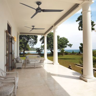 Shown in Oil-Rubbed Bronze fan body and blade finish, 62 inch size, in use