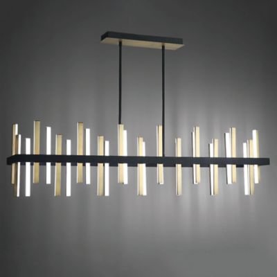 Shown in Black / Aged Brass finish