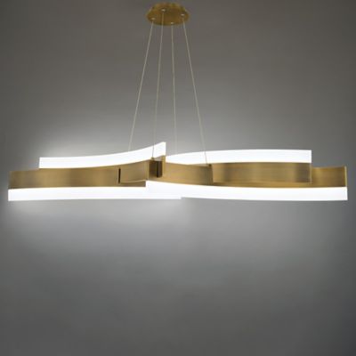 Shown in Aged Brass finish, lit
