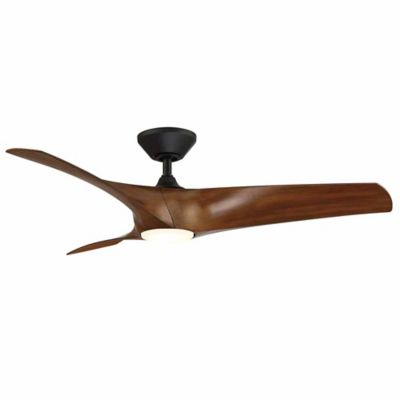 Zephyr Ceiling Fan (Matte Black Distressed Koa|52")-OPEN BOX